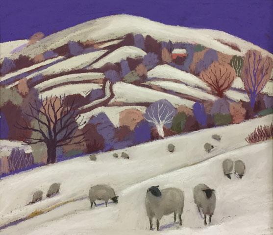 Sue Campion, Snow on the Shropshire Hills